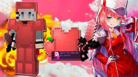 Zero Two 16x Minecraft Bedwars Pvp Texture Pack 189 Anime Texture