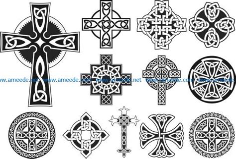 Celtic Cross File Cdr And Dxf Free Vector Download For Laser Cut Cnc