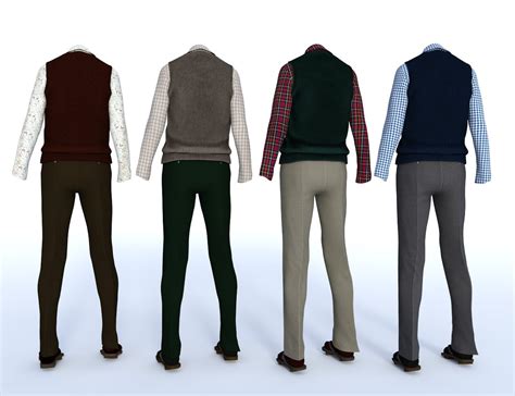 Sweater Vest Outfit Textures Genesis 8 Male Daz 3d