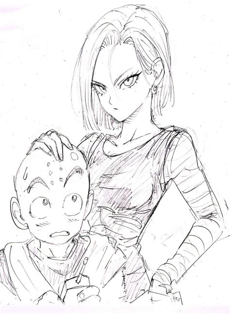 Krillin And 18 By Murata Opm Manga Artist R Dbz