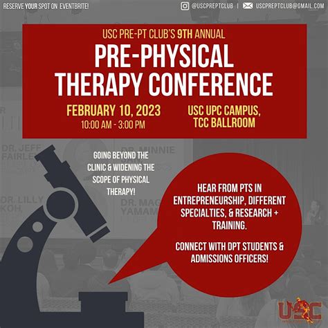 Ninth Annual Southern California Pre Physical Therapy Conference Ronald Tutor Campus Center