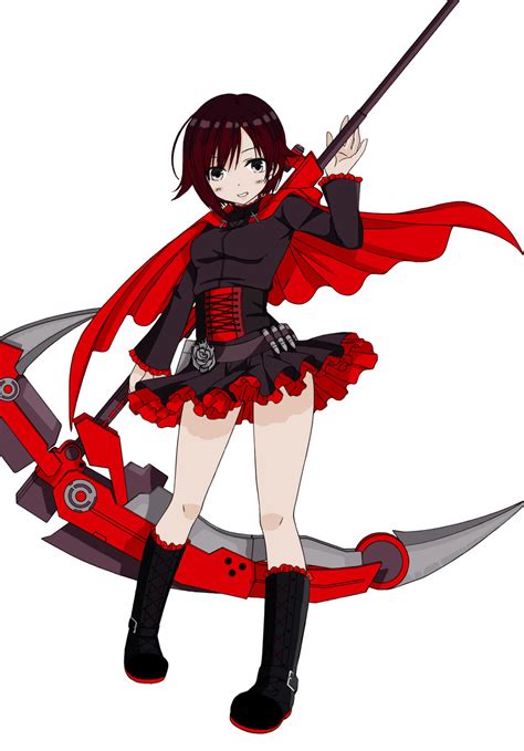 Rwby Ruby Rose Anime Version 2 By Deadgumbler On Deviantart