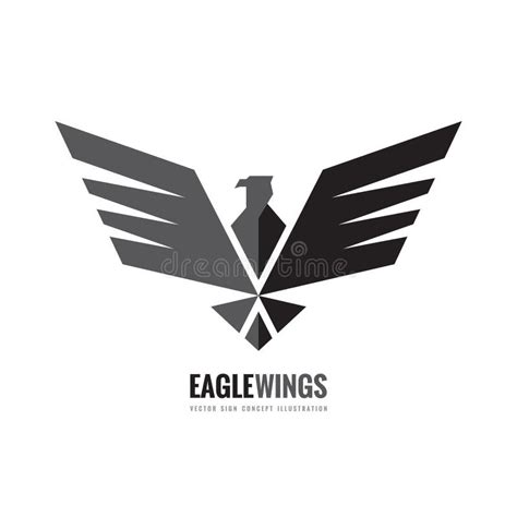 Eagle Wings Vector Logo Template Concept Illustration Bird