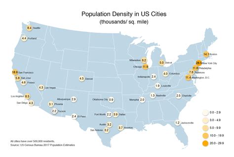 Map Of Us Cities By Population Carolina Map