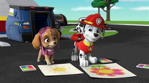 Paw Patrol S07e23 Pups Save The Chalk Art Itoons آموزش زبان و پرورش