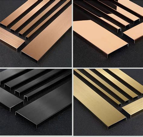Decorative Stainless Steel Tile Trim Ceramic Tile Metal Edge Strips
