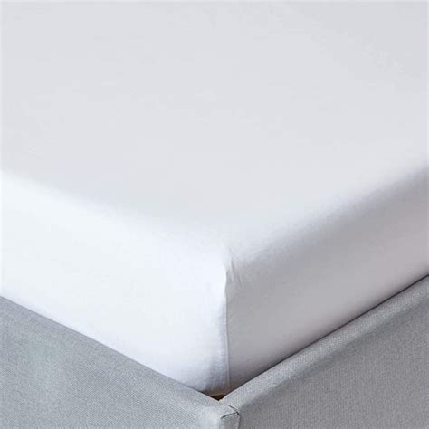 Homescapes White Extra Deep Fitted Sheet 18” Super King 200 Tc 400