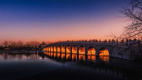 The Seventeen Arch Bridge Over Kunming Lake Beijing Summer Palace