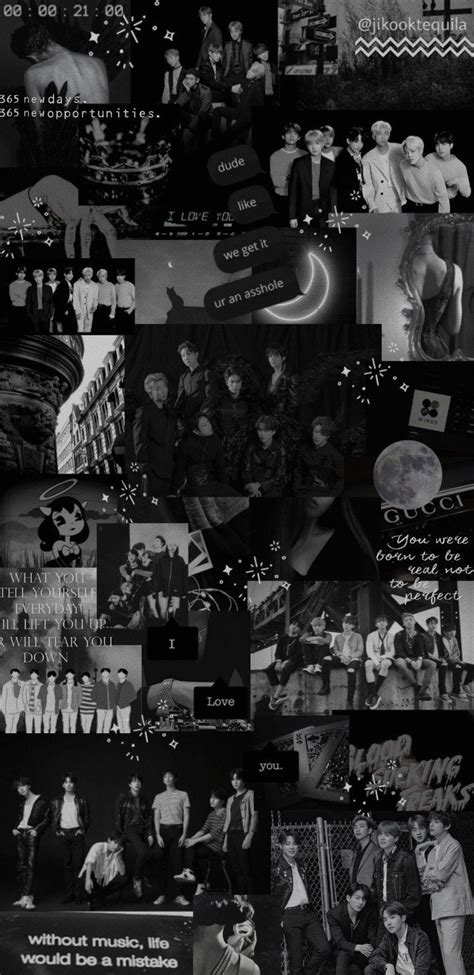 Bts Black Aesthetic Wallpaper Download Mobcup