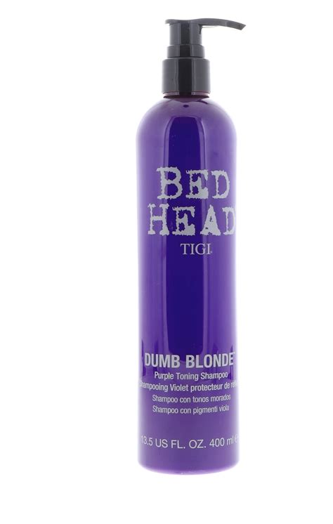 TIGI Bed Head Dumb Blonde Purple Toning Shampoo 13 5oz 615908423914 EBay