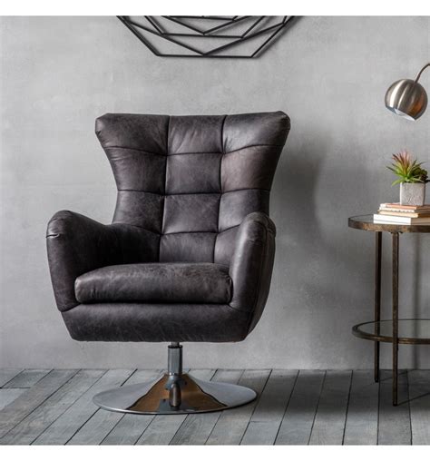 Looking for the the largest selection and lowest prices on leather swivel chairs and swivel rocker recliners? Casablanca Leather Swivel Chair - Antique Grey - Free ...