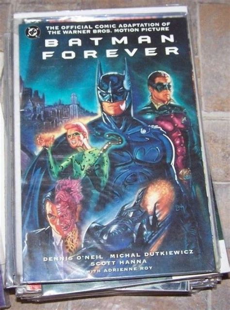 batman forever official comic adaptation of the movie two face riddler robin dc comic books