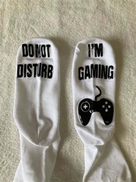 Do Not Disturb Im Gaming Socks Gaming Sock Funny Novelty T 7
