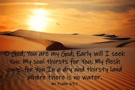 Psalm 631 Thirsty For God Wellspring Christian Ministries