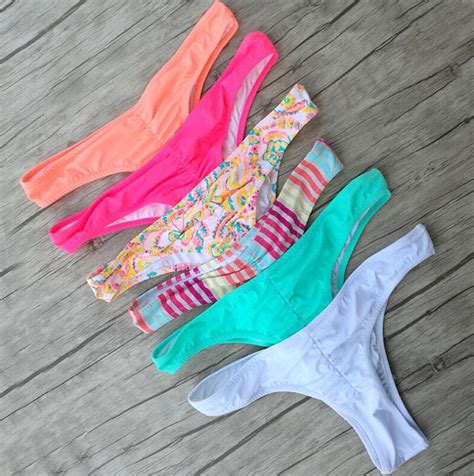 2018 Sexy Hot Summer Brazilian Beachwear Bikini Bottom Thong Swimwear Cheeky Swimsuit Low