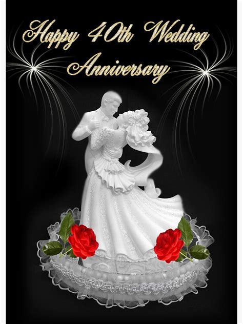 Dedicationhappy 40th Wedding Anniversaryjean And Bob Hugs And