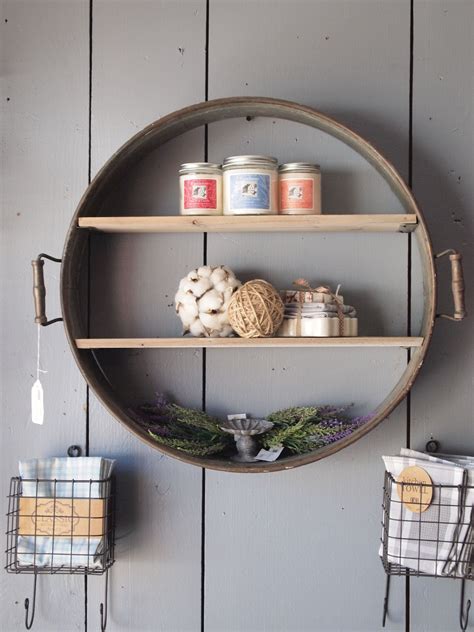 This tuner supports the most popular ukulele tunings. Re-purposed Drum Shelf | Farmhouse bathroom decor, Home ...