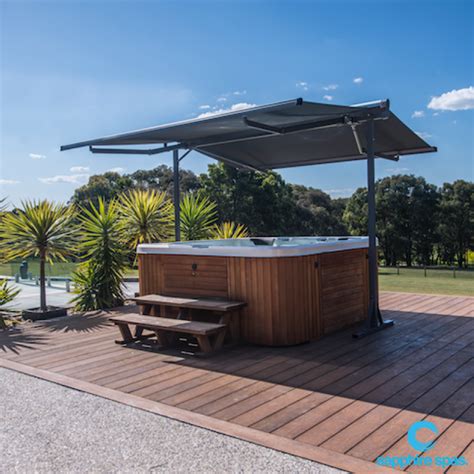 Spa And Swim Spa Steps Gazebo Shade Sail Hard Cover Lifters And Accessories
