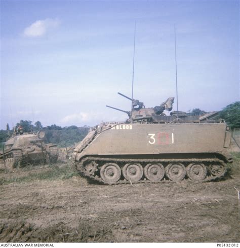 Side View Of An M113a1 Armoured Personnel Carrier Apc With The Call