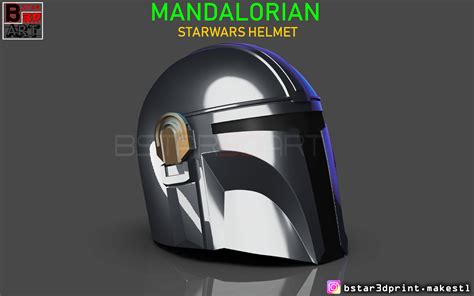 Mandalorian Helmet Star Wars Movie 2019 3d Print Model
