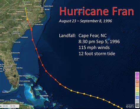 Hurricane Fran September 5 1996