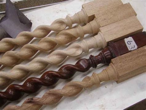 Spiral Wood Balusters Custom Made Arnold Wood Turning