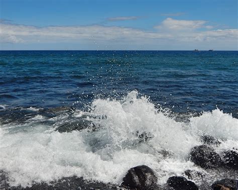 Kostenlose Foto Strand Meer Küste Wasser Rock Ozean Horizont