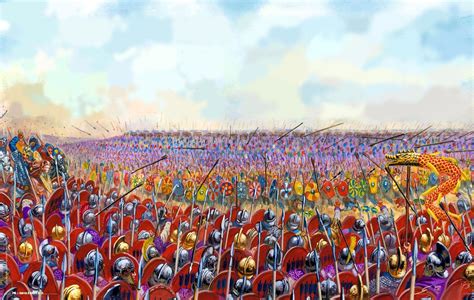 Byzantine Legions At The Battle Of Adrianople Against The Goths