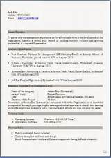 Resume Format For Mba Jobs