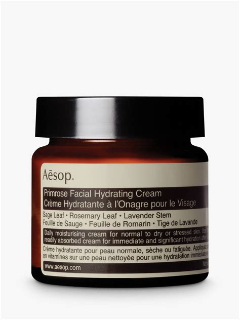Aesop Primrose Facial Hydrating Cream At John Lewis And Partners