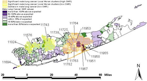 North babylon, ny zip code boundaries. Local clustering in breast, lung and colorectal cancer in ...