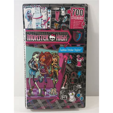 Monster High Mattel Fashion Sticker Stylist Activity Play Etsy