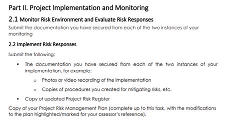 Solved Bsbpmg536 Manage Project Risk Part Ii Project Implementation