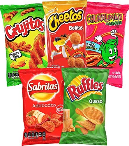 Sabritas Mexican Chips Variety Pack Pack Assortment Of Spicy Corn And Tortilla Chips From