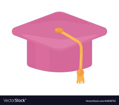 Pink Graduation Cap Royalty Free Vector Image Vectorstock
