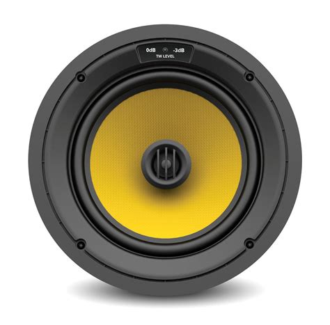 Poly cone woofer for improved motion and. T825CW 8" THUNDER Series 6-Ohm In-Wall/In-Ceiling Speaker ...