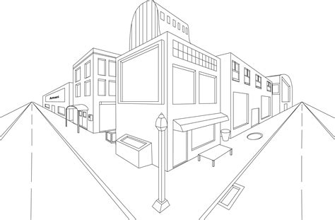 Street Perspective Drawing At Getdrawings Free Download