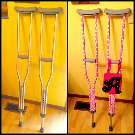 How To Decorate Your Crutches Felt Pouch Felt Bag Crutches Padding