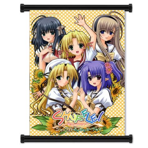 Shuffle Anime Fabric Wall Scroll Poster Etsy