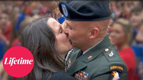 Military Sergeant Surprises His Wife At School Pep Rally Coming Home S1 Flashback Lifetime