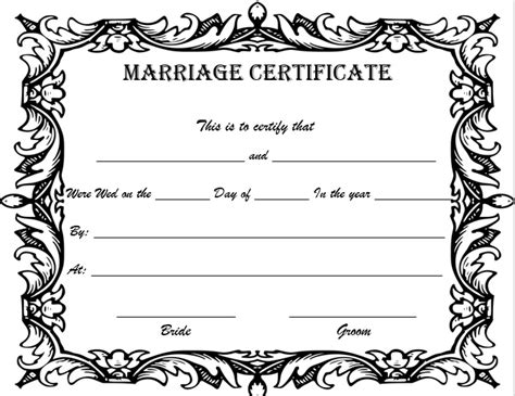 Marriage Certificate Sample Template Business Hot Sex Picture