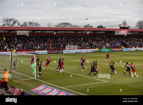 General View Of Lamex Stadium Home Of Stevenage Football Club During Match Stock Photo Alamy