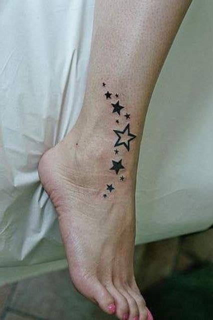 You will flying high riding on stardust into the tattoo chair and getting ink done. Picture Of stars leg tattoo