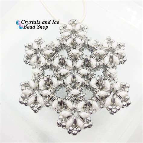 Christmas Beaded Snowflake Ornament Kit