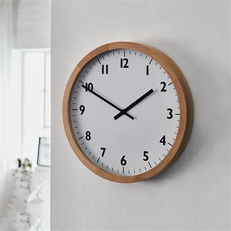 Oak Small Wall Clock The White Company Uk