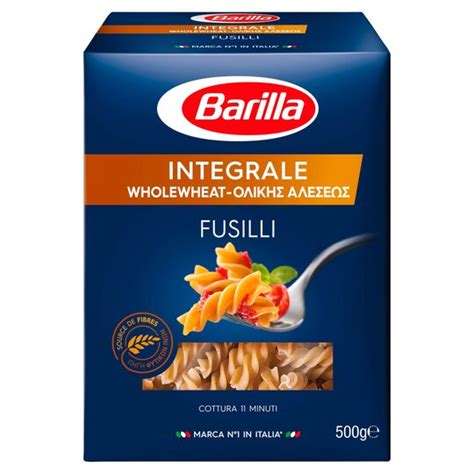 Barilla Whole Wheat Fusilli 500g Tesco Groceries