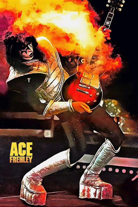 Kiss Ace Frehley Vers 1 Digital Art By Paul Clayton Pixels