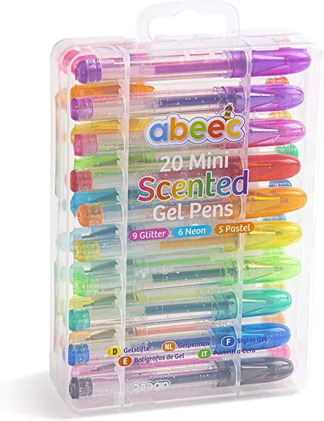 Abeec 20 Mini Scented Gel Pens Set Of 20 Assorted Mini Gel Pens