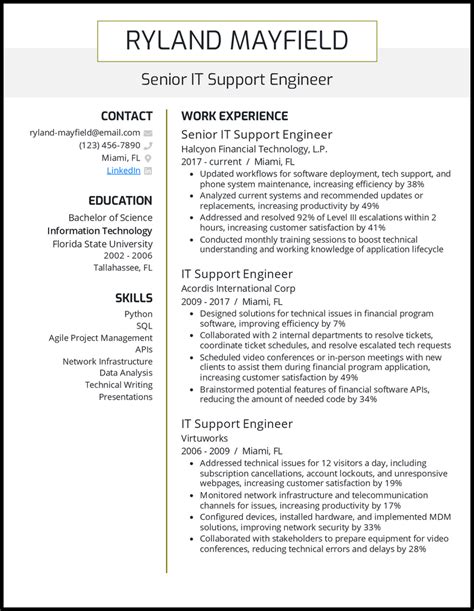 7 Information Technology It Resume Examples For 2023