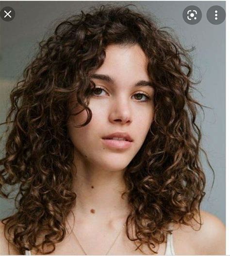 Curly Long Bangs Mid Length Curly Hairstyles 3a Curly Hair Shoulder Length Curly Hair Side